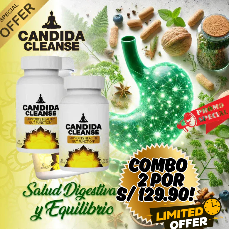 CÁNDIDA CLEANSE 🍄 CÁPSULAS RECUPERA TU VITALIDAD Y FISICO