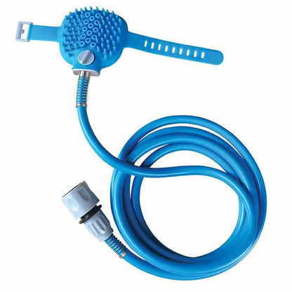 Manguera Con Cepillo Para Mascotas - Limpieza y Masaje en Un Solo Paso