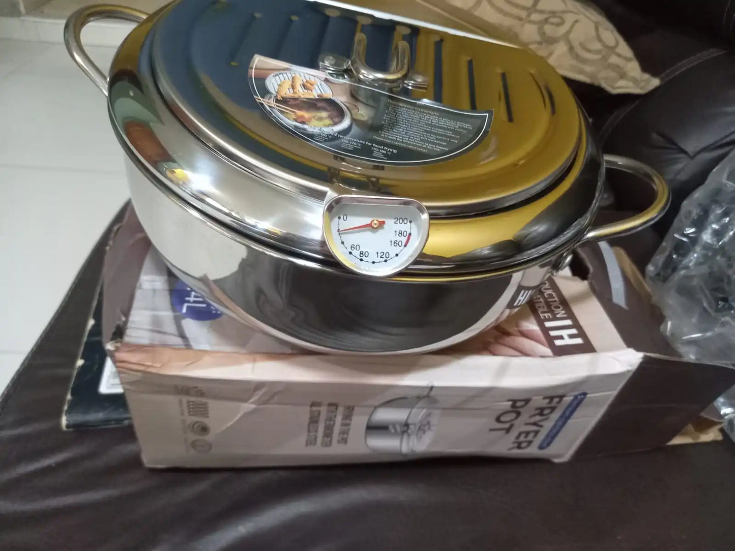 OLLA FREIDORA JAPONESA PRO GRANDE 3.4L - ACERO INOXIDABLE