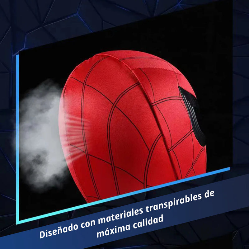 MÁSCARA REALISTA DE SPIDERMAN + LANZA DARDOS