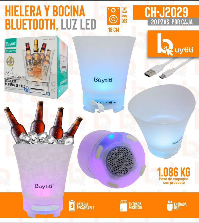 🎉PARTY COOLER - HIELERA PARLANTE CON BLUETOOTH🎉