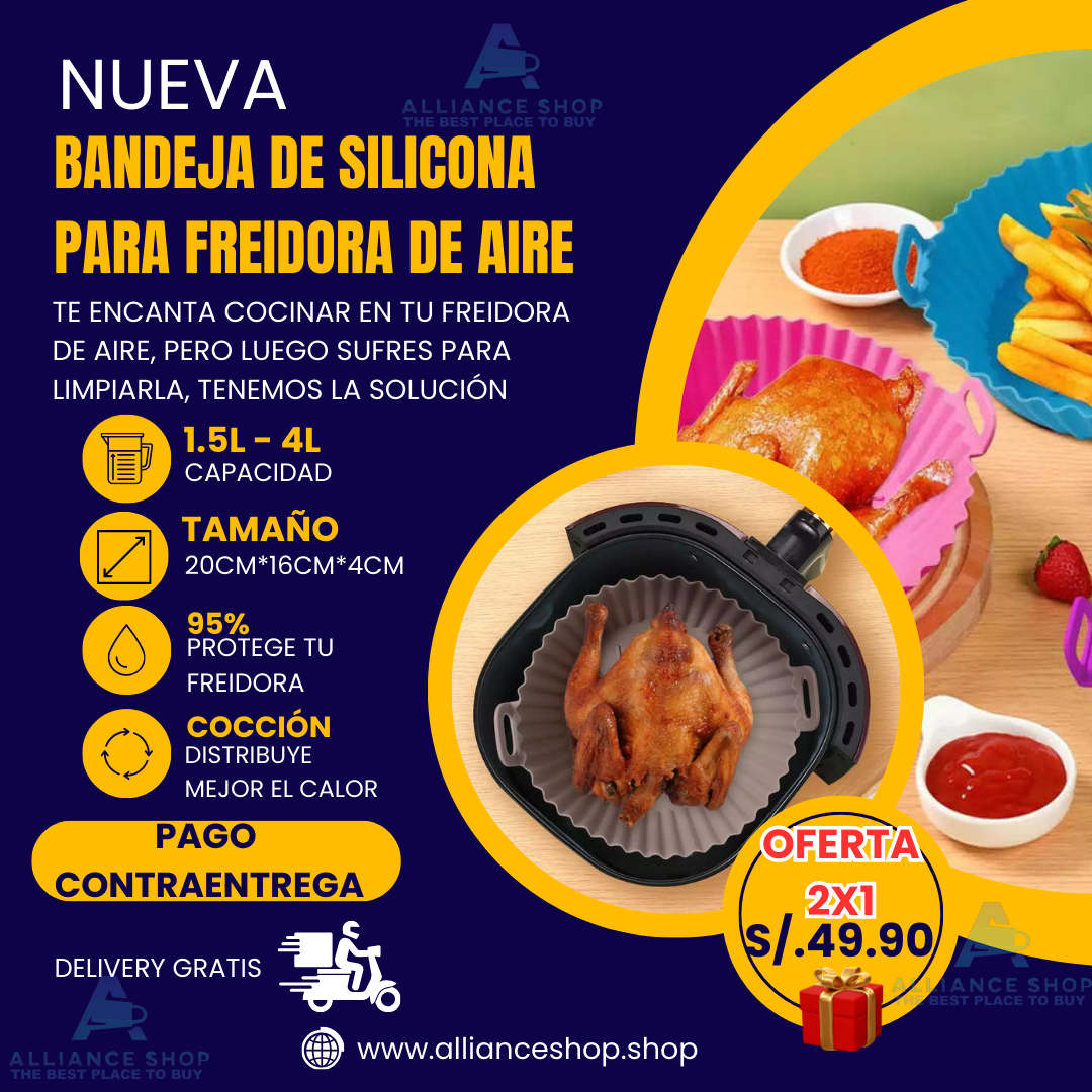 BANDEJA DE SILICONA 3D PARA AIRFRYER