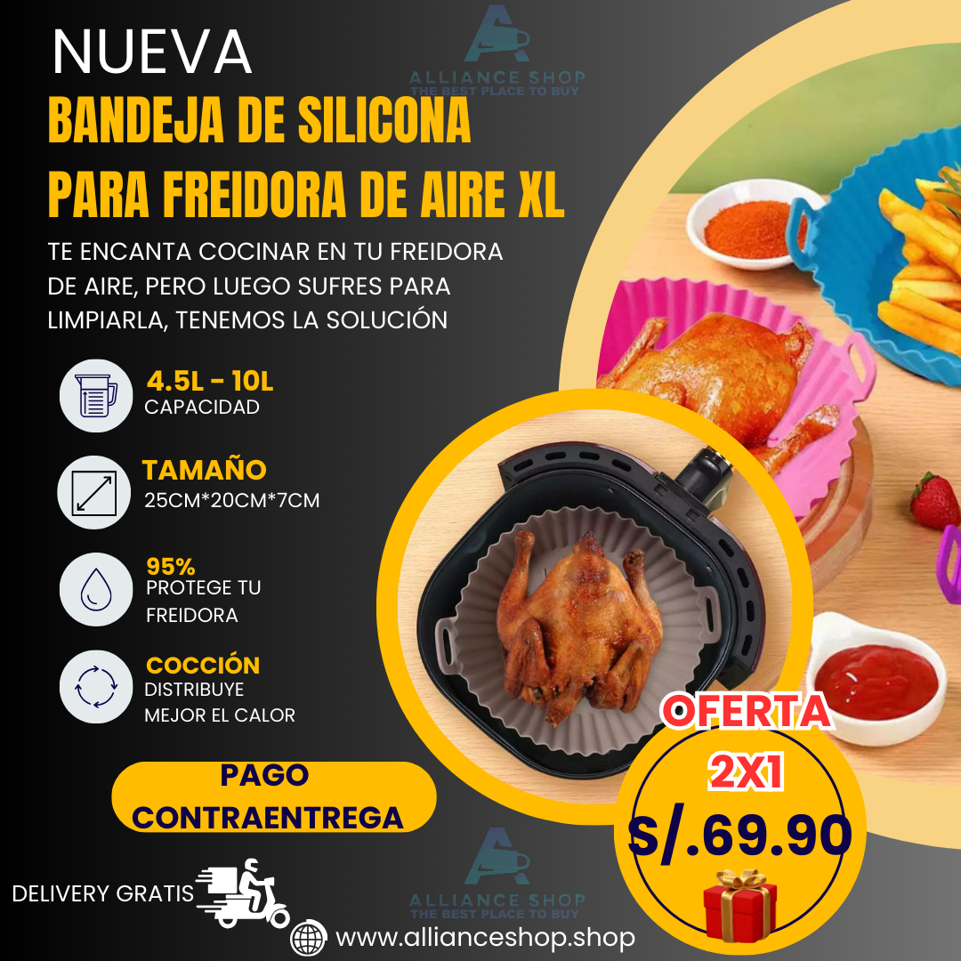 BANDEJA DE SILICONA 3D PARA AIRFRYER