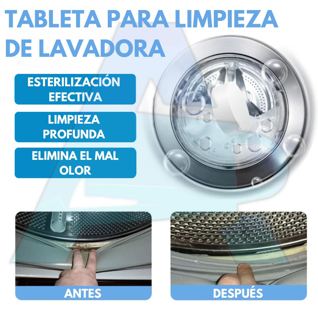 LIMPIA LAVADORAS PRO®️|Pastillas Para Limpieza y Mantenimiento de Lavadora