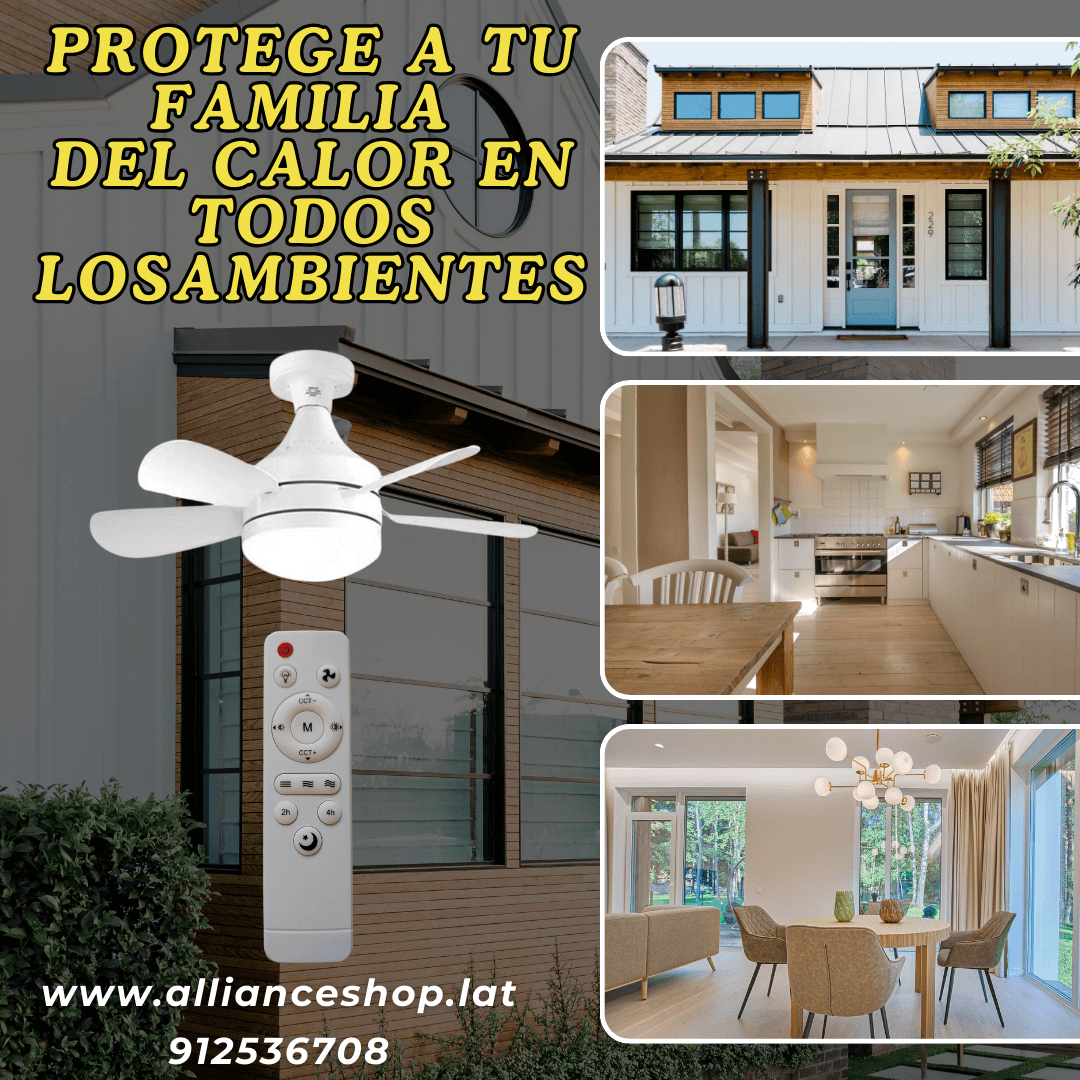 FOCO VENTILADOR PREMIUM - 5 ASPAS - MÁXIMA FRESCURA