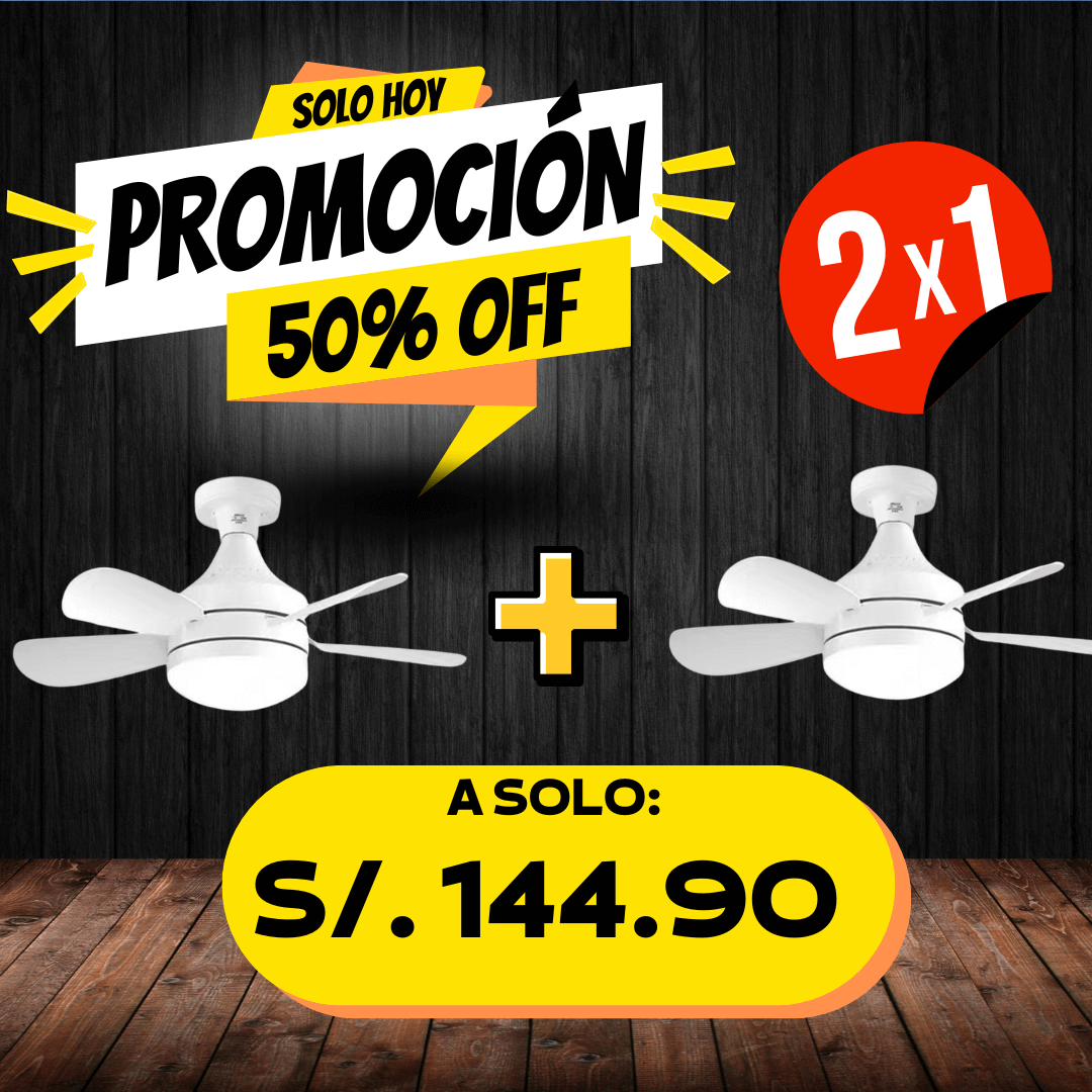 FOCO VENTILADOR PREMIUM - 5 ASPAS - MÁXIMA FRESCURA