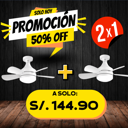 FOCO VENTILADOR PREMIUM - 5 ASPAS - MÁXIMA FRESCURA