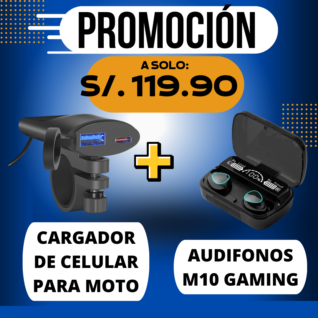 AIR PRO - CARGADOR CARGA RÁPIDA PARA MOTO