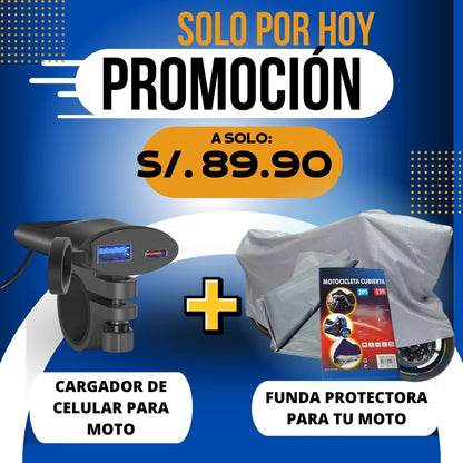 AIR PRO - CARGADOR CARGA RÁPIDA PARA MOTO