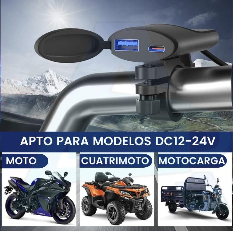 AIR PRO - CARGADOR CARGA RÁPIDA PARA MOTO