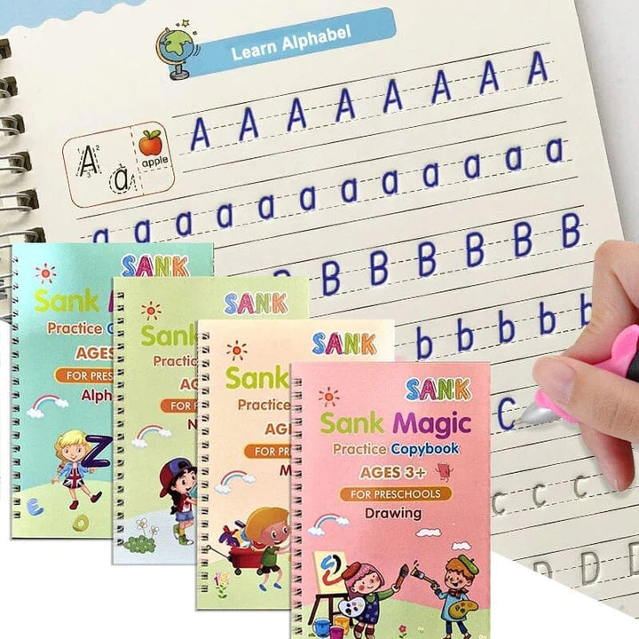 SET CUADERNO MAGICO(4 CUADERNOS + LAPICERO)