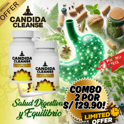 CÁNDIDA CLEANSE 🍄 CÁPSULAS RECUPERA TU VITALIDAD Y FISICO