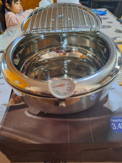 OLLA FREIDORA JAPONESA PRO GRANDE 3.4L - ACERO INOXIDABLE